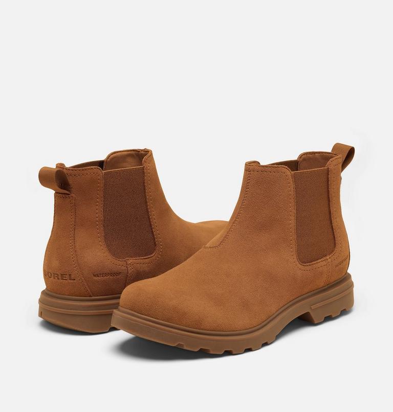 Men's CYPRUS Waterproof Chelsea Boots, Color: Velvet Tan, Gum 10, image 8
