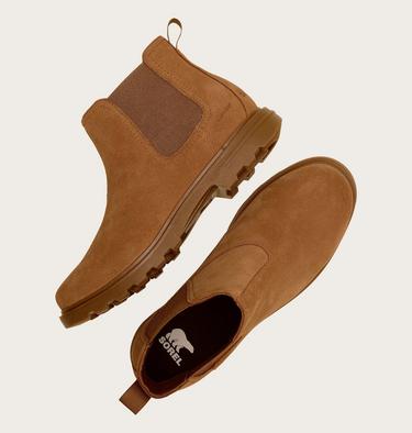 Men's CYPRUS Waterproof Chelsea Boots, Color: Velvet Tan, Gum 10, image 4