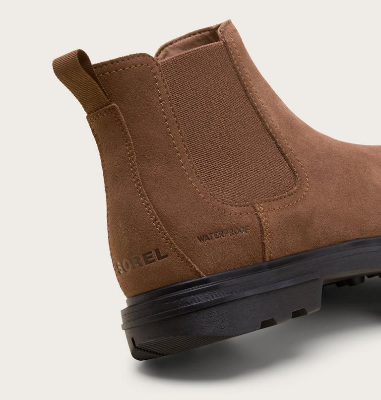 Men's CYPRUS Waterproof Chelsea Boots, Color: Tobacco, Blackened Brown, image 10