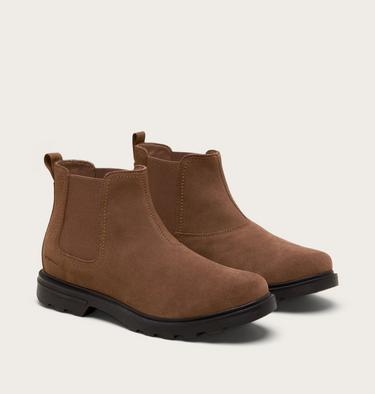 Men's CYPRUS Waterproof Chelsea Boots, Color: Tobacco, Blackened Brown, image 2