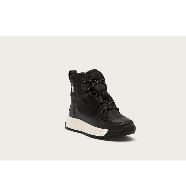 Youth WHITNEY III Waterproof Snow Boots, Color: Black, Sea Salt, image 6