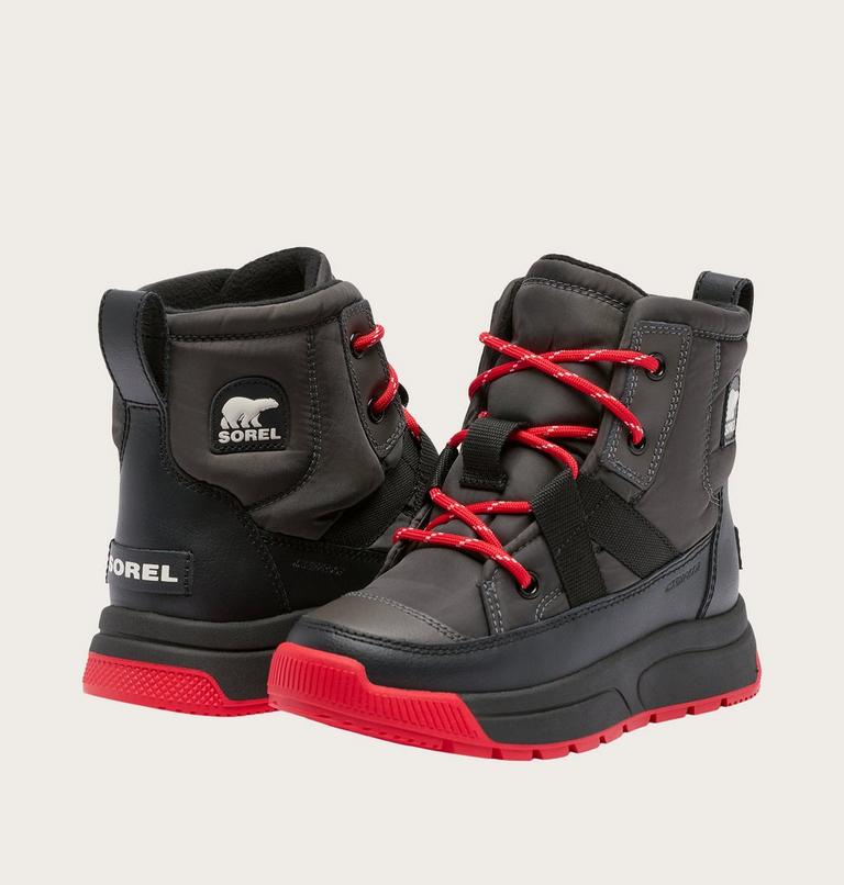 Youth WHITNEY III Waterproof Snow Boots, Color: Jet, Black, image 8