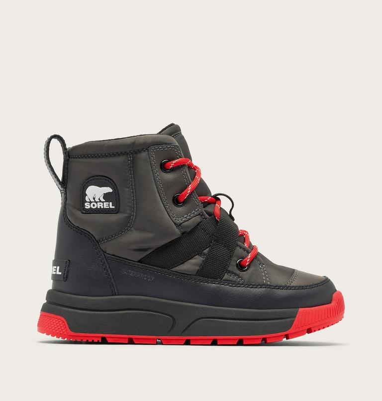 Youth WHITNEY III Waterproof Snow Boots, Color: Jet, Black, image 1