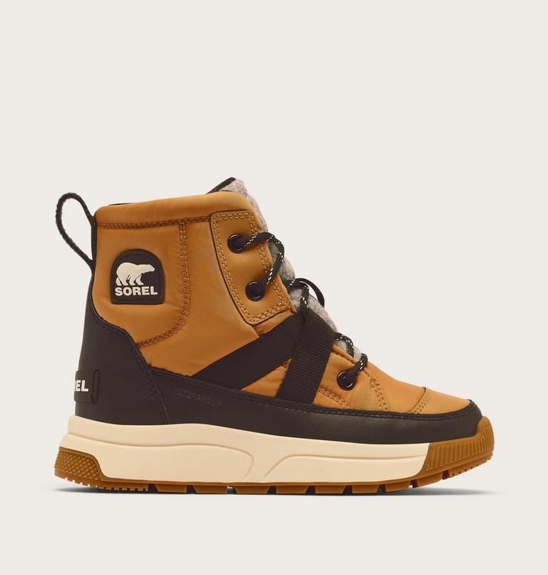 Youth WHITNEY III Waterproof Snow Boots, Color: Tawny Buff, Black, image 1