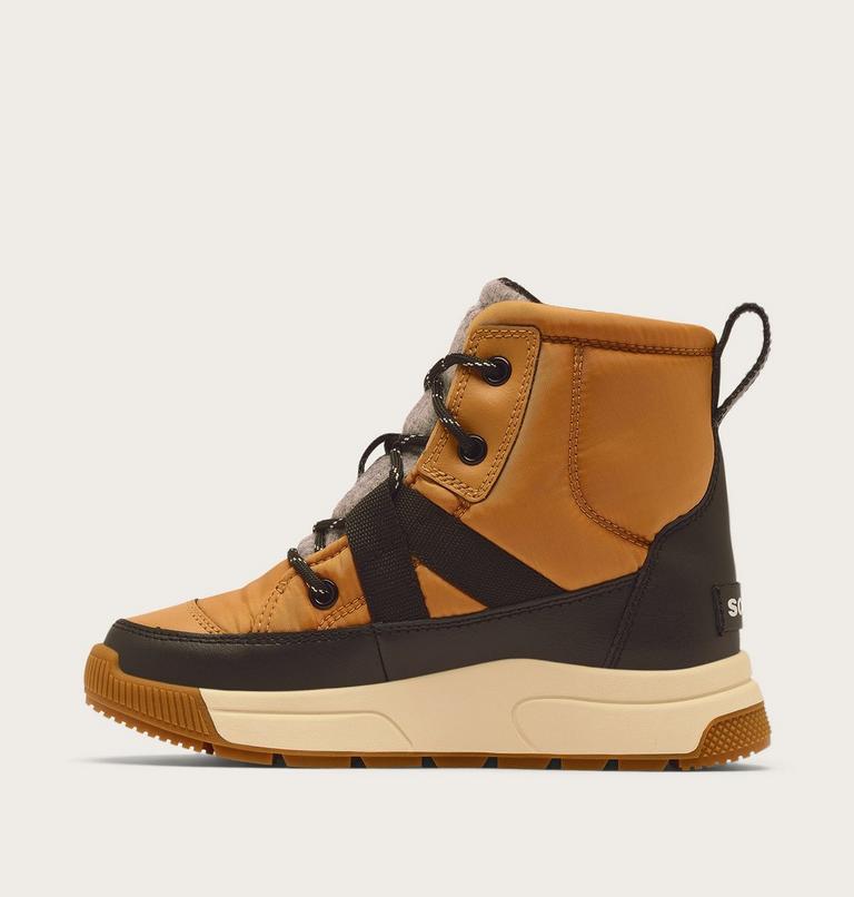 Youth WHITNEY III Waterproof Snow Boots, Color: Tawny Buff, Black, image 3