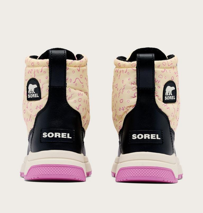 Youth WHITNEY III Waterproof Snow Boots, Color: Honey White, Black, image 2