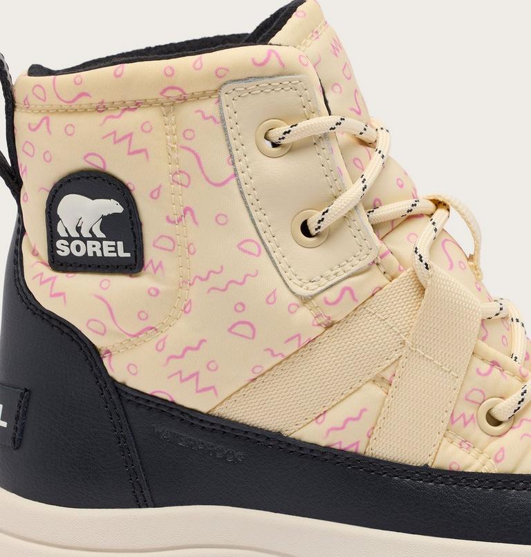 Youth WHITNEY III Waterproof Snow Boots, Color: Honey White, Black, image 9
