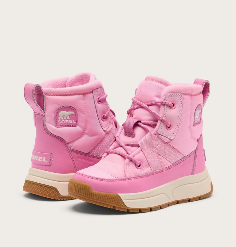 Youth WHITNEY III Waterproof Snow Boots, Color: Pink Flare, Orchid, image 8