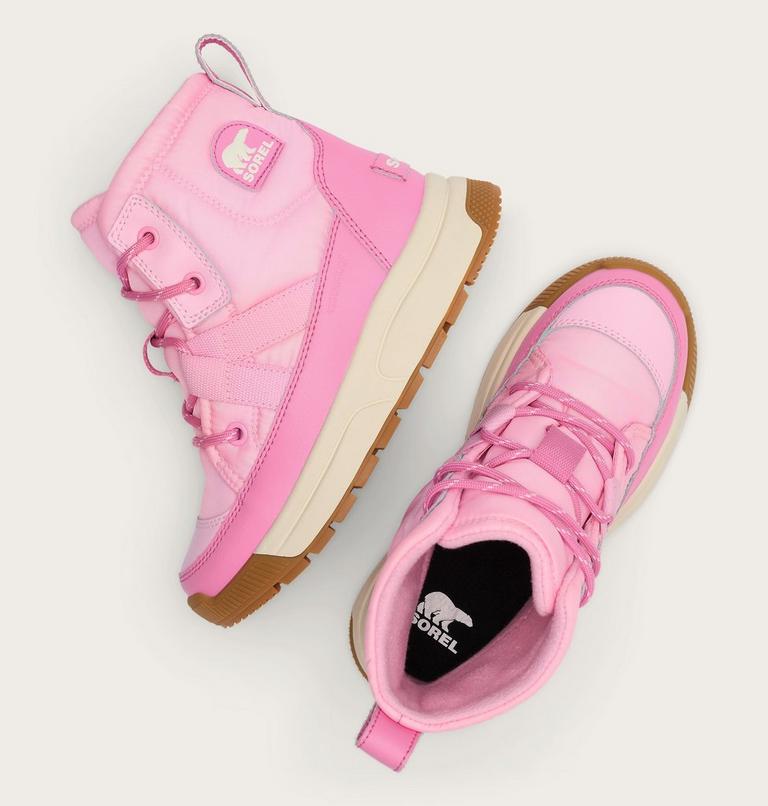 Youth WHITNEY III Waterproof Snow Boots, Color: Pink Flare, Orchid, image 4