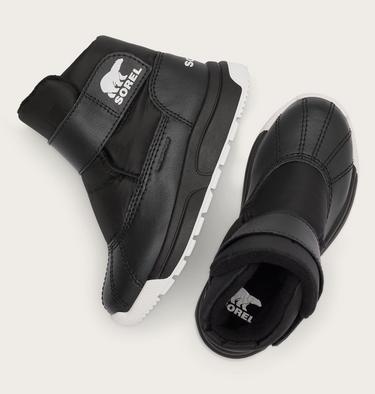 CHILDREN'S WHITNEY III STRAP MID Waterproof Boot, Color: Black, Sea Salt, image 20