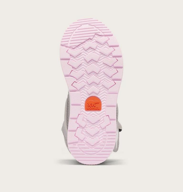 Children's WHITNEY III Strap Waterproof Snow Boots, Color: Dove, Pink Dawn, image 5