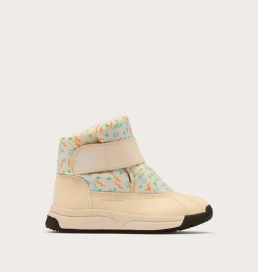 CHILDREN'S WHITNEY III STRAP MID Waterproof Boot, Color: Snow, Honey White, image 5