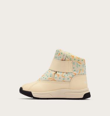 CHILDREN'S WHITNEY III STRAP MID Waterproof Boot, Color: Snow, Honey White, image 7