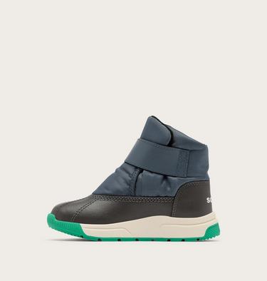 CHILDREN'S WHITNEY III STRAP MID Waterproof Boot, Color: Uniform Blue, Jet, image 3