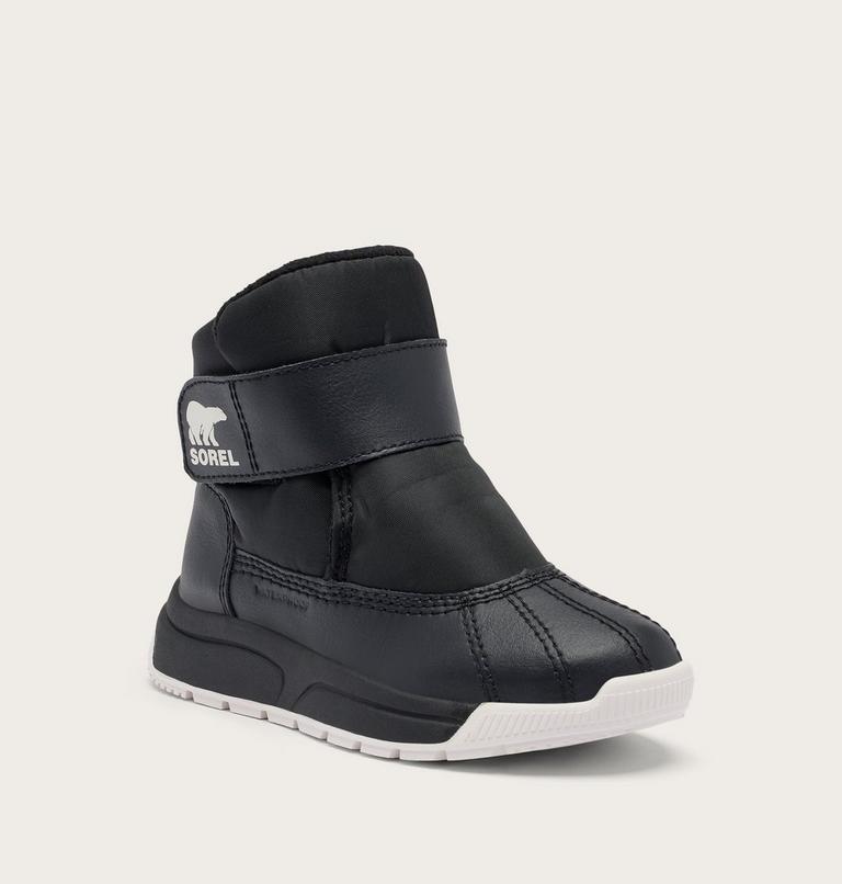 Toddler's WHITNEY III Strap Waterproof Snow Boots, Color: Black, Sea Salt, image 6