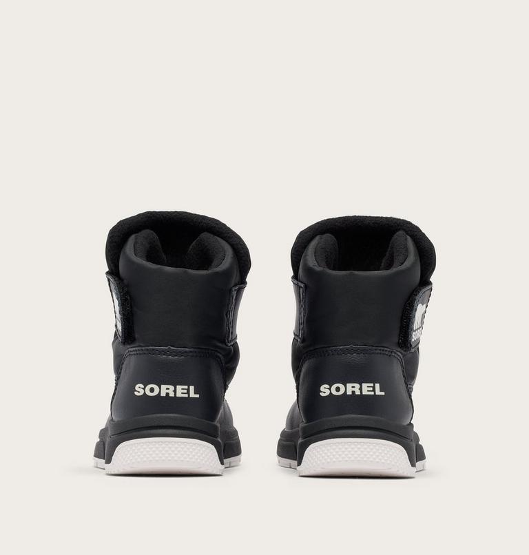 Toddler's WHITNEY III Strap Waterproof Snow Boots, Color: Black, Sea Salt, image 2