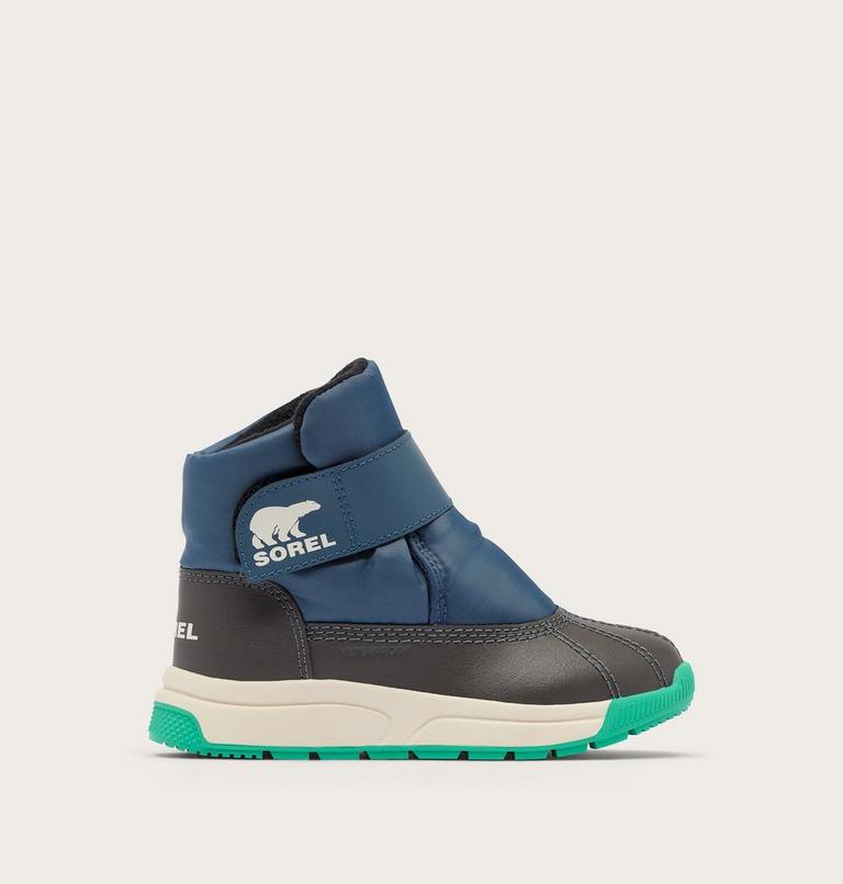 Toddler's WHITNEY III Strap Waterproof Snow Boots, Color: Uniform Blue, Jet, image 1