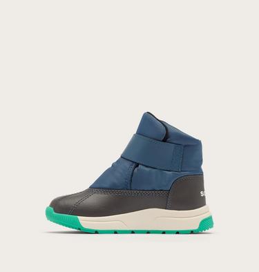 Toddler's WHITNEY III Strap Waterproof Snow Boots, Color: Uniform Blue, Jet, image 7