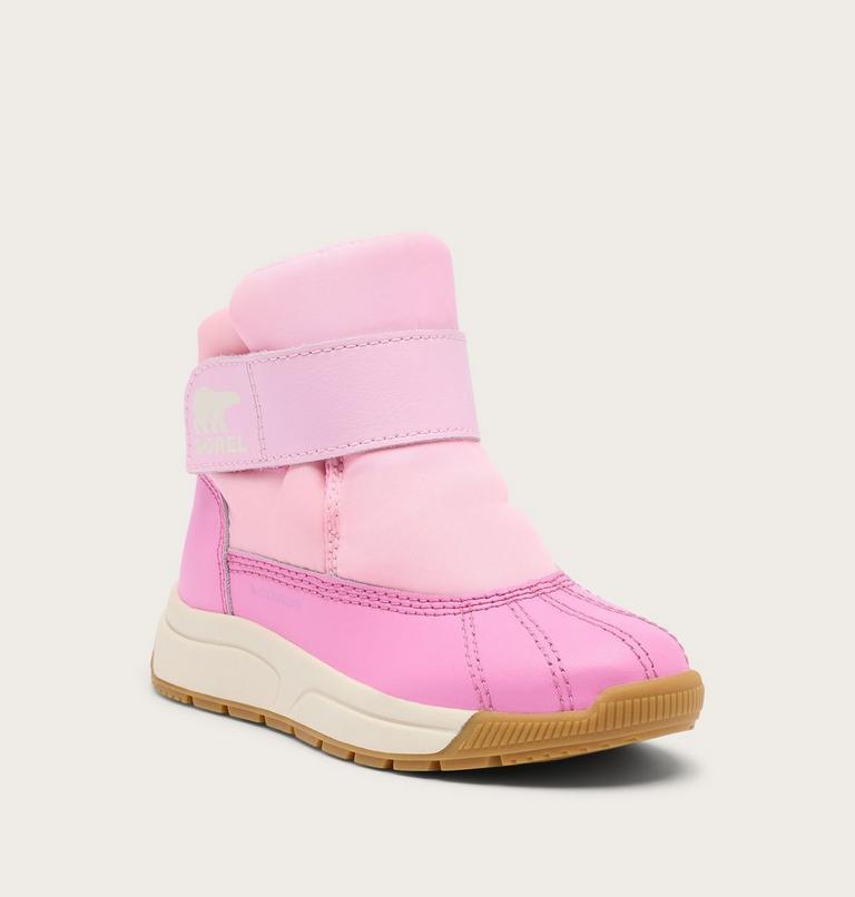 Toddler's WHITNEY III Strap Waterproof Snow Boots, Color: Pink Flare, Orchid, image 6