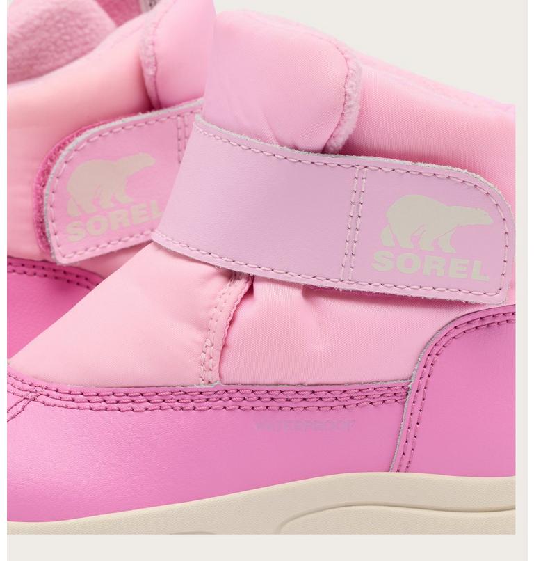 Toddler's WHITNEY III Strap Waterproof Snow Boots, Color: Pink Flare, Orchid, image 9