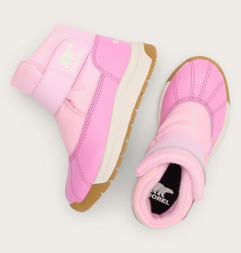 Toddler's WHITNEY III Strap Waterproof Snow Boots, Color: Pink Flare, Orchid, image 4