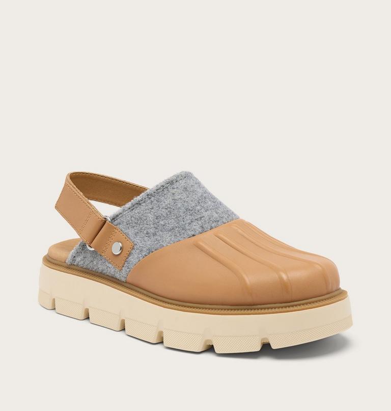 Women's REIN CB Slingback Clog, Color: Tawny Buff, Bleached Ceramic, image 6