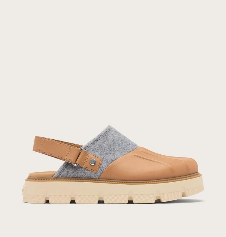 Women's REIN CB Slingback Clog, Color: Tawny Buff, Bleached Ceramic, image 1