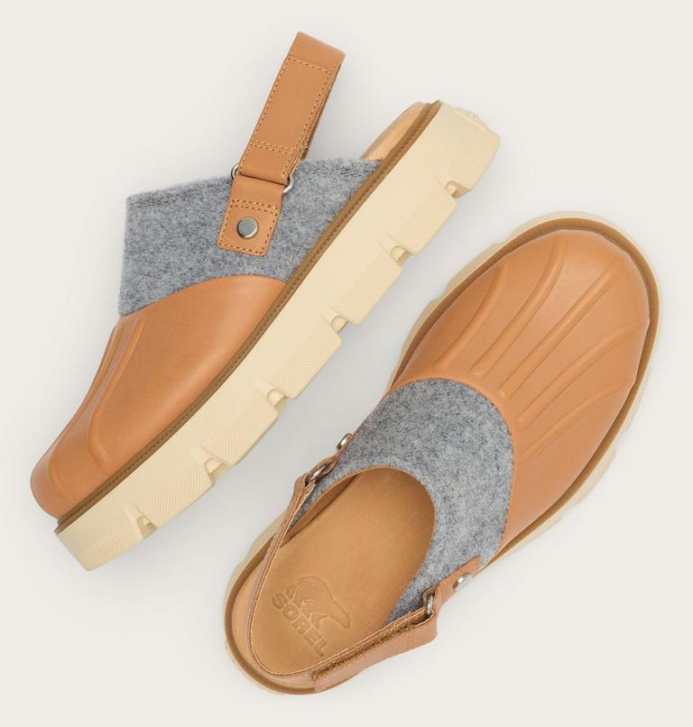 Women's REIN CB Slingback Clog, Color: Tawny Buff, Bleached Ceramic, image 4