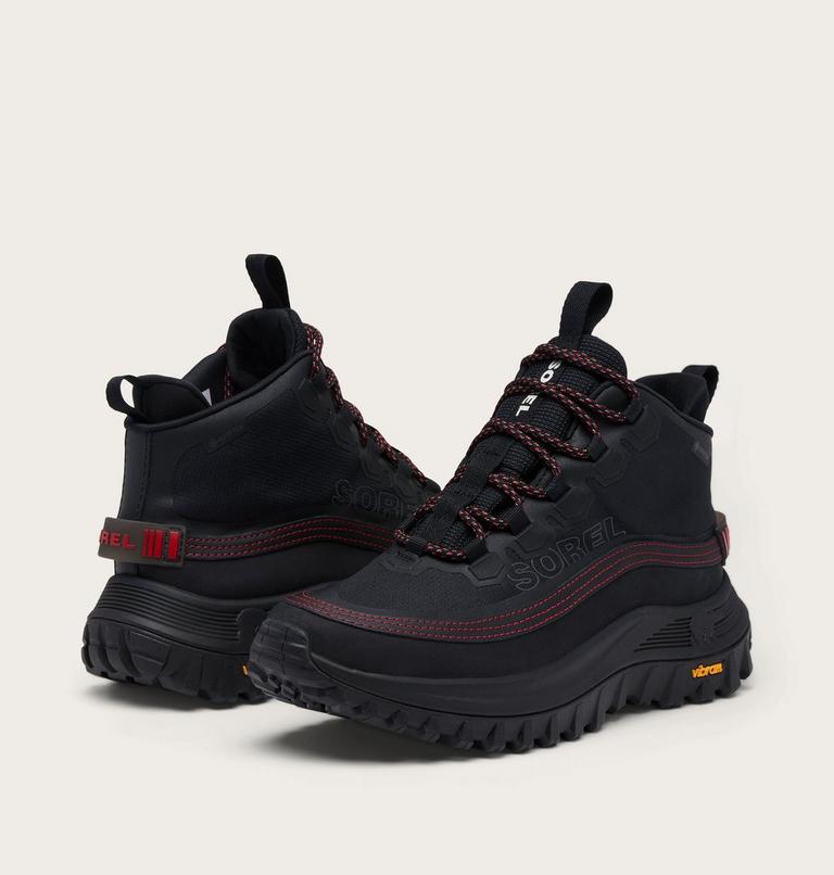 Women's CALLSIGN HORIZON Mid GTX Sneaker, Color: Black, Bright Red, image 8