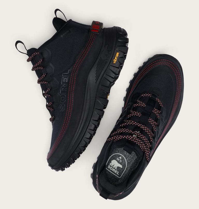 Women's CALLSIGN HORIZON Mid GTX Sneaker, Color: Black, Bright Red, image 4