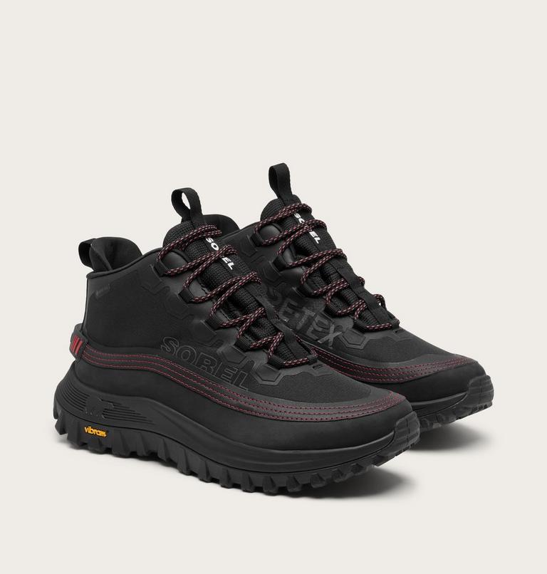 Men's CALLSIGN HORIZON Mid GTX Sneaker, Color: Black, Bright Red, image 2