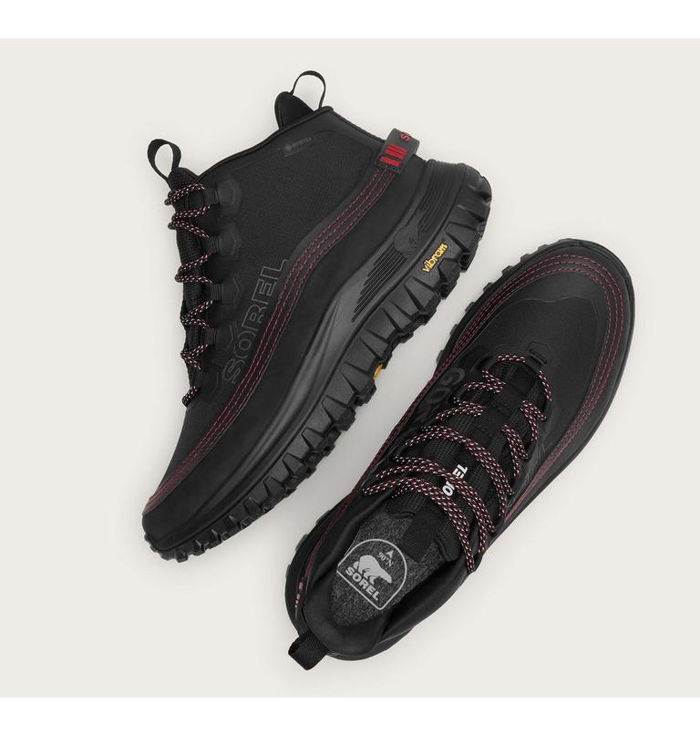 Men's CALLSIGN HORIZON Mid GTX Sneaker, Color: Black, Bright Red, image 4