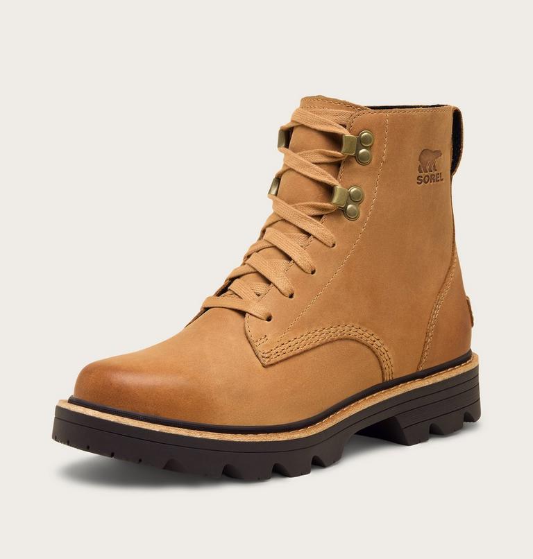 Women's REVEL RD Lace Waterproof Boots, Color: Tawny Buff, Blackened Brown, image 7