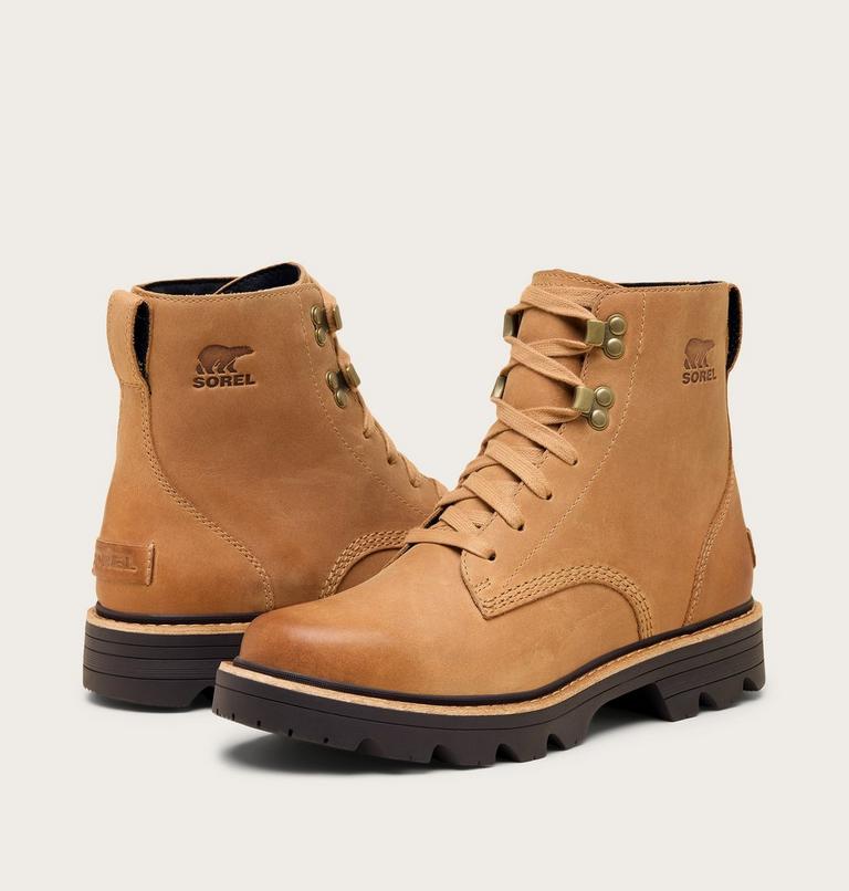 Women's REVEL RD Lace Waterproof Boots, Color: Tawny Buff, Blackened Brown, image 8