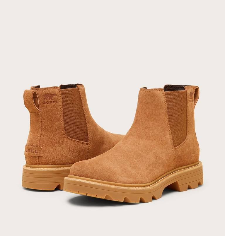 Women's REVEL RD Chelsea Waterproof Boots, Color: Velvet Tan, Gum, image 6