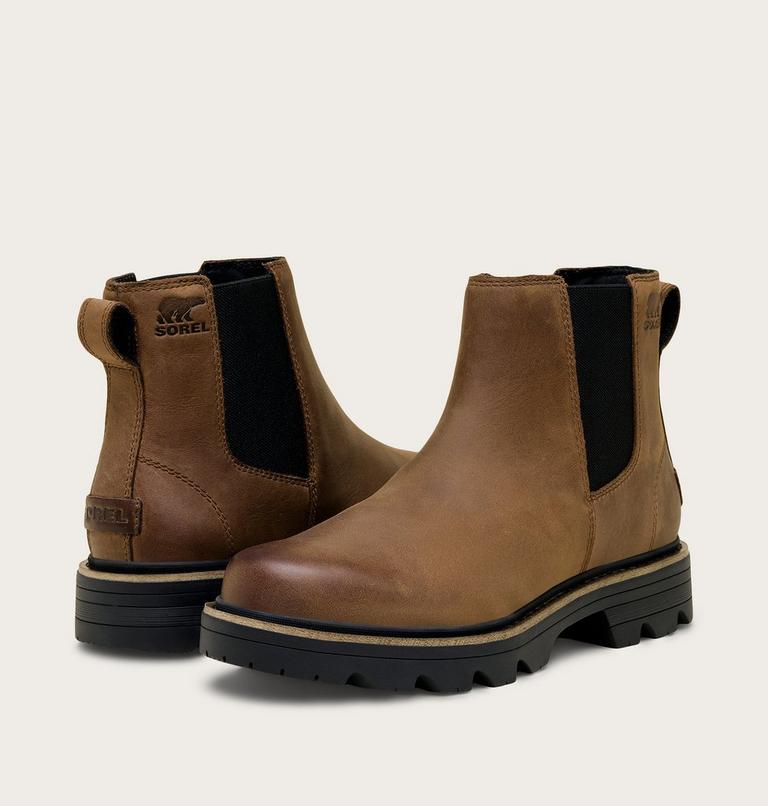 Women's REVEL RD Chelsea Waterproof Boots, Color: Tobacco, Black, image 8