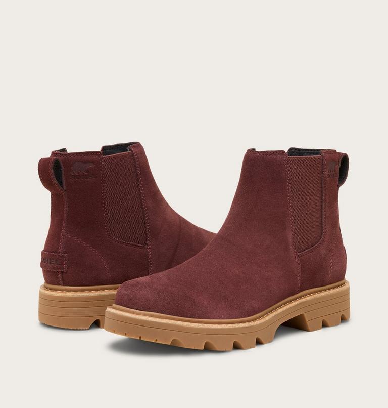 REVEL RD Women's Waterproof Chelsea Boot, Color: Redwood, Gum, image 5