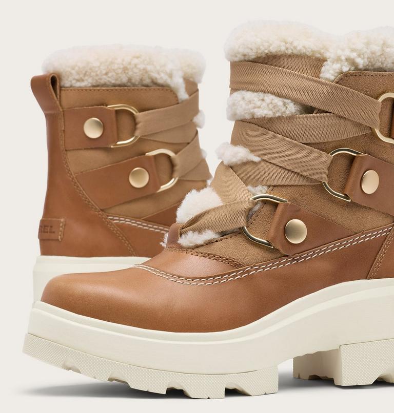 Women's JOAN FRWD Cosy Waterproof Boots, Color: Tawny Buff, Honey White, image 9