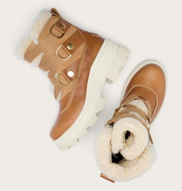 Botas impermeables y calentitas JOAN FRWD para mujer, Color: Tawny Buff, Honey White, image 4