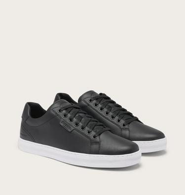 Men's CYPRUS Waterproof Sneaker, Color: Black, White, image 2