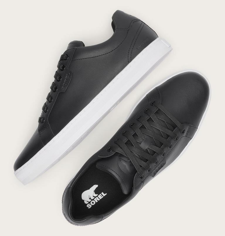 Men's CYPRUS Waterproof Sneaker, Color: Black, White, image 4