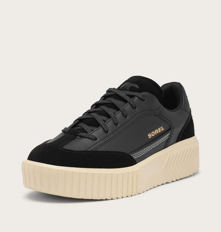 Women's ONA AVE T-Toe Sneaker, Color: Black, Honey White, image 7