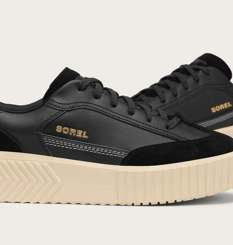Women's ONA AVE T-Toe Sneaker, Color: Black, Honey White, image 9