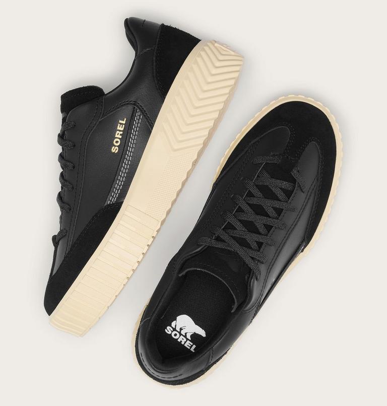 Women's ONA AVE T-Toe Sneaker, Color: Black, Honey White, image 4