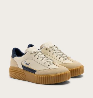 Ona Ave T-Toe Women's Sneaker, Color: Snow, Collegiate Navy, image 6