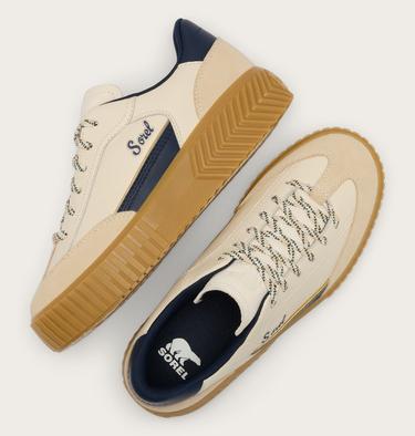 Ona Ave T-Toe Women's Sneaker, Color: Snow, Collegiate Navy, image 8