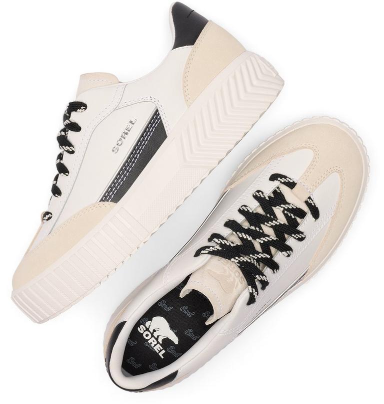 Women's Varsity ONA AVE T-TOE Sneaker, Color: Sea Salt, Black, image 4