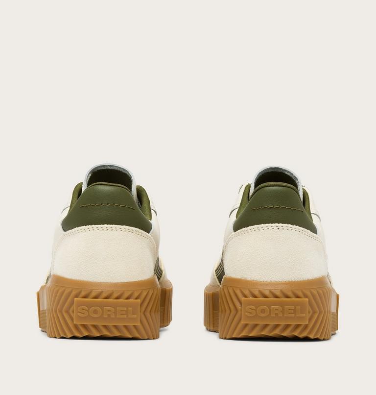 Women's ONA AVE T-Toe Sneaker, Color: Chalk, Utility Green, image 2
