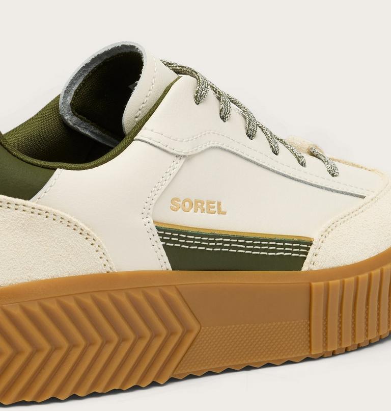 Women's ONA AVE T-Toe Sneaker, Color: Chalk, Utility Green, image 9
