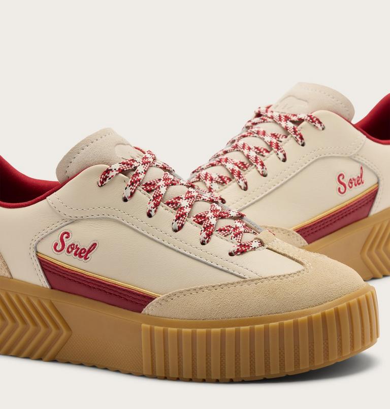 Ona Ave T-Toe Women's Sneaker, Color: Chalk, Red Dahlia, image 6